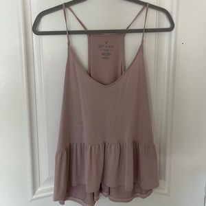American Eagle Soft & Sexy Peplum Tank